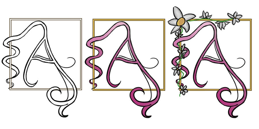 "The Flowery Lady" Typography for MA103 History of Graphic Design Project 1